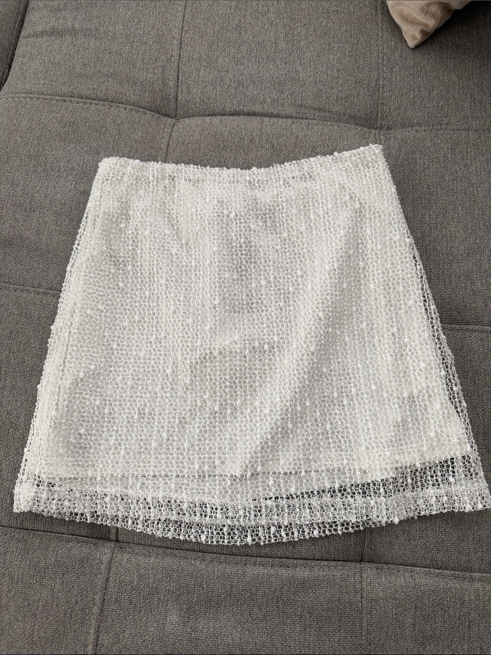 Princess Polly White Lace Overlay Mini Skirt